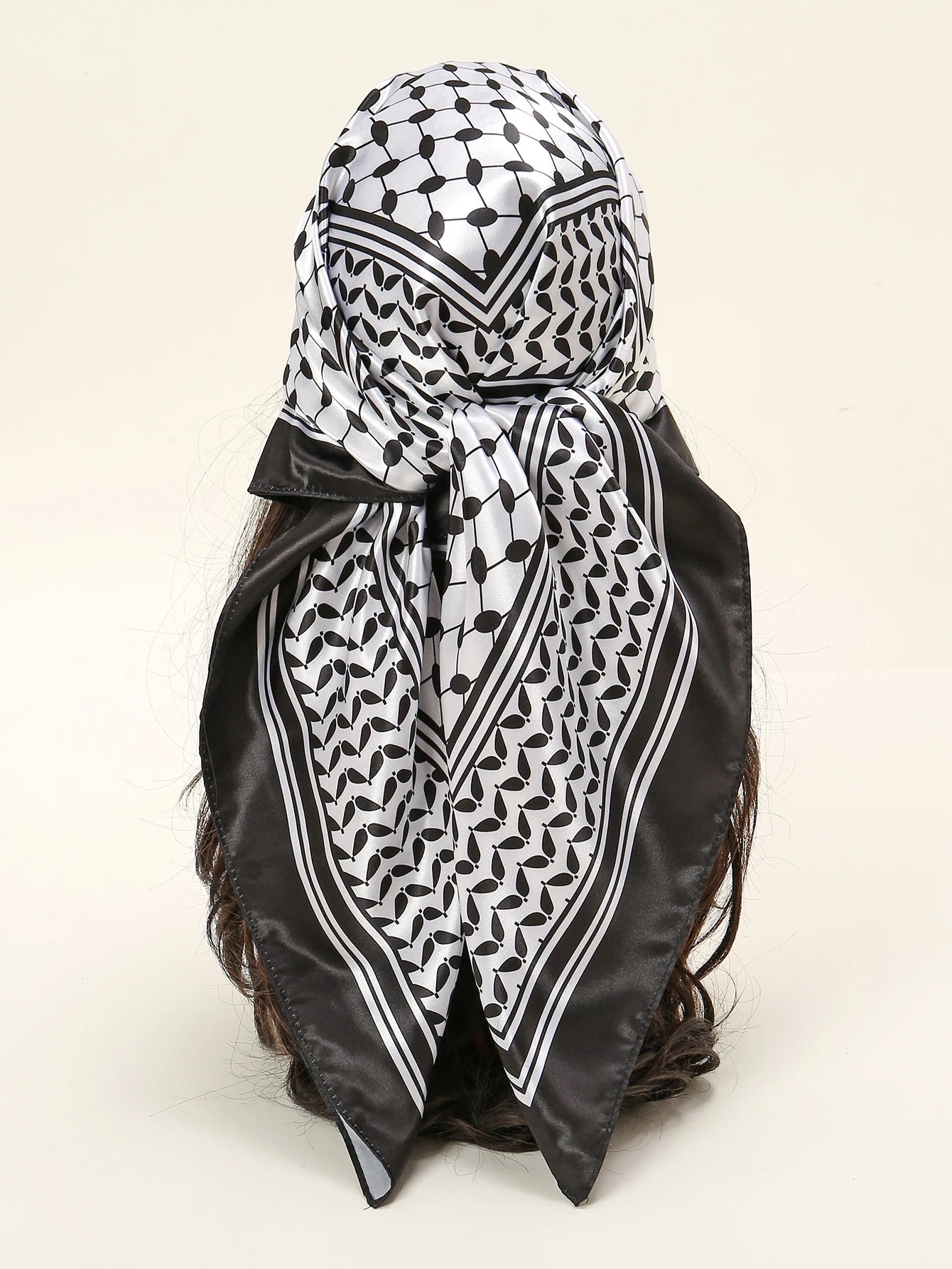 Satin Palestine Keffiyeh Scarf