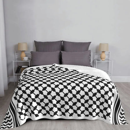 Palestinian Keffiyeh Plush Blanket