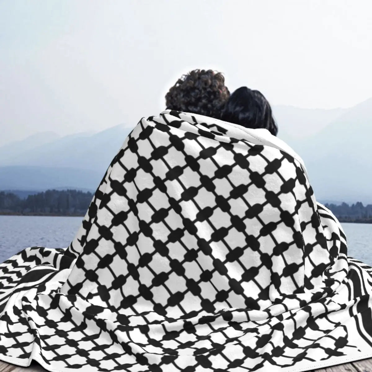 Palestinian Keffiyeh Plush Blanket