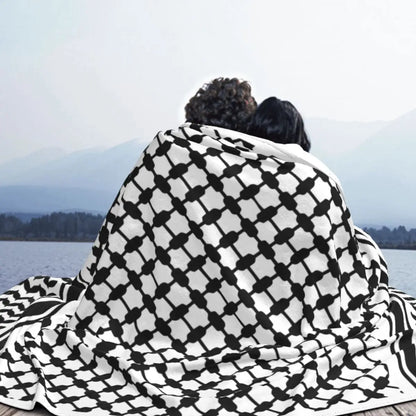 Palestinian Keffiyeh Plush Blanket