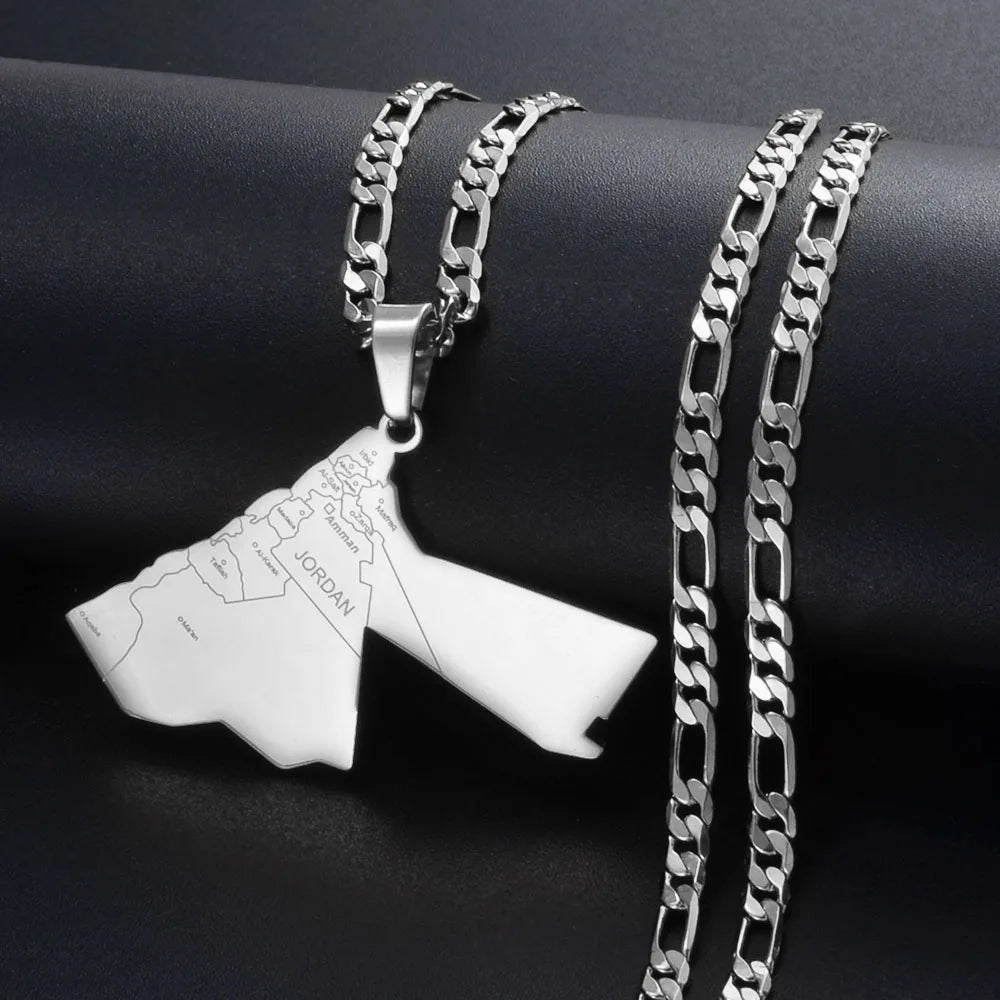 Jordan Map Necklace
