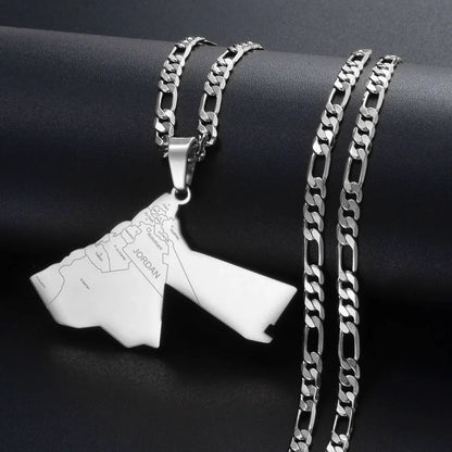 Jordan Map Necklace
