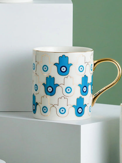 Turkish Evil Eye Ceramic Mug