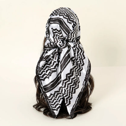 Satin Palestine Keffiyeh Scarf