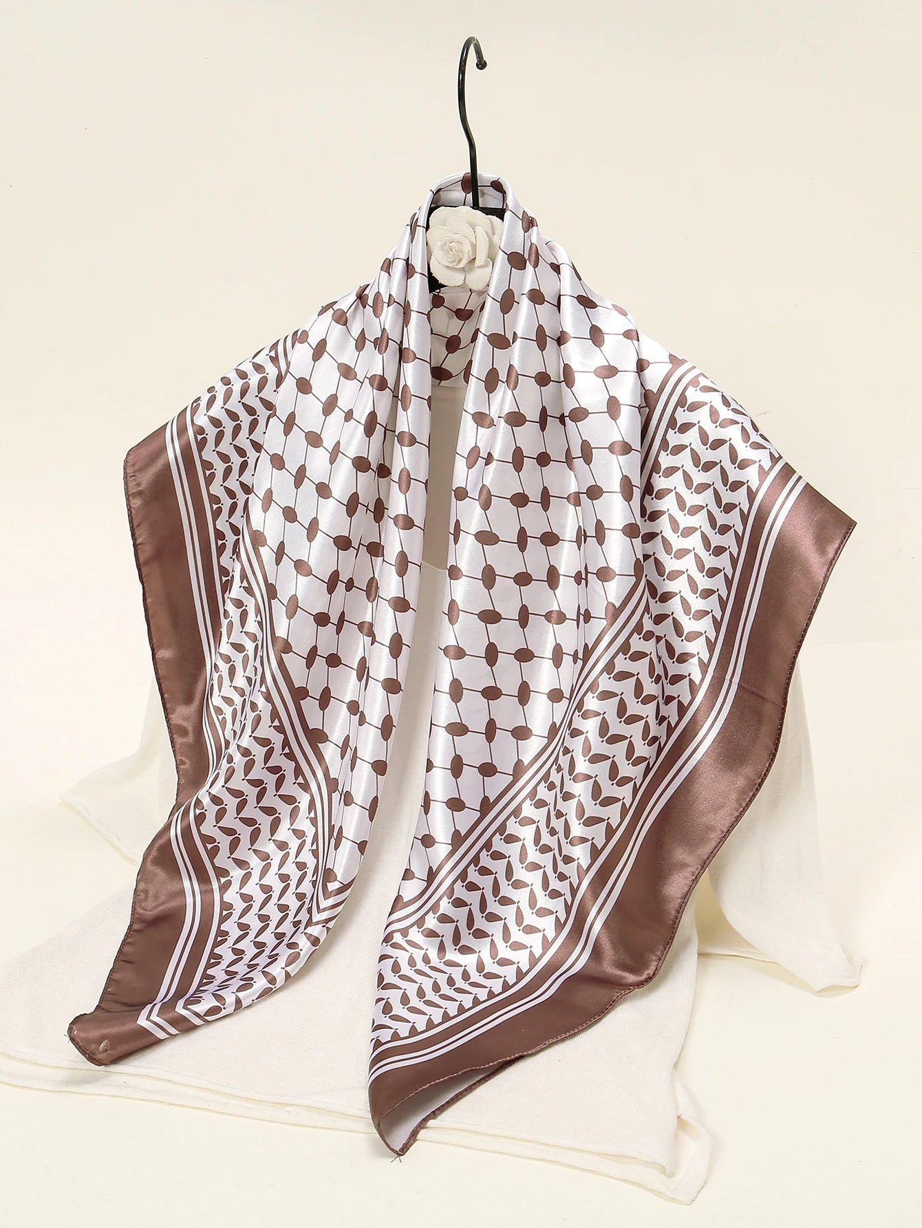 Satin Palestine Keffiyeh Scarf