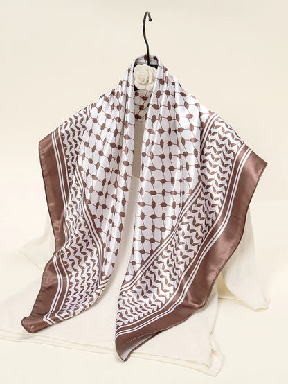 Satin Palestine Keffiyeh Scarf