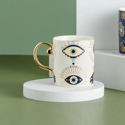 Turkish Evil Eye Ceramic Mug