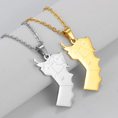Oman Map Necklace
