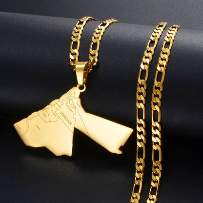 Jordan Map Necklace