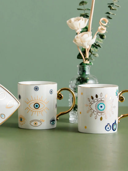 Turkish Evil Eye Ceramic Mug