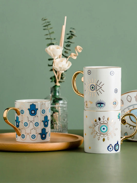 Turkish Evil Eye Ceramic Mug