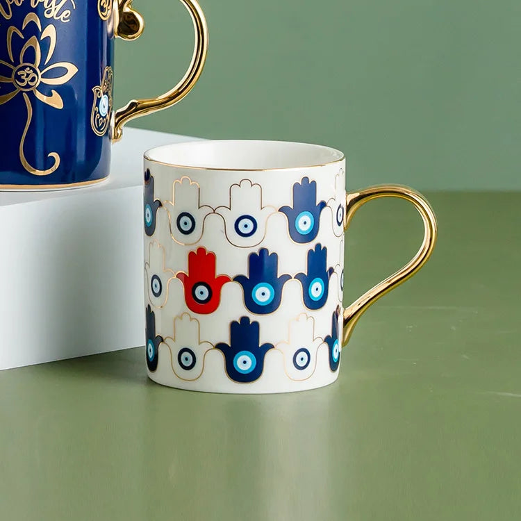 Turkish Evil Eye Ceramic Mug