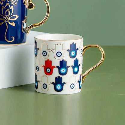Turkish Evil Eye Ceramic Mug