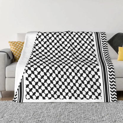Palestinian Keffiyeh Plush Blanket