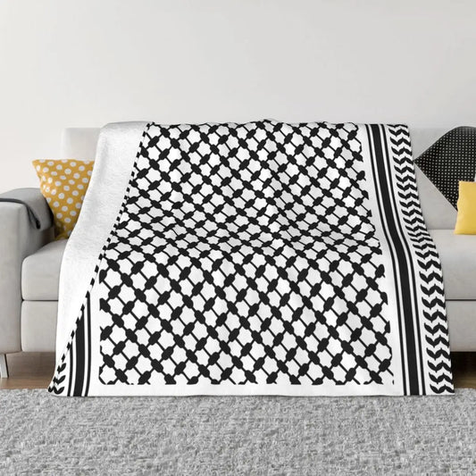 Palestinian Keffiyeh Plush Blanket